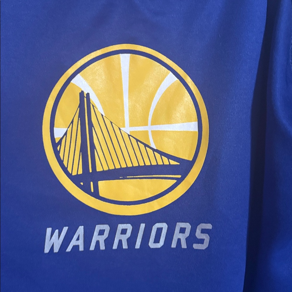 Golden State Warriors Blue Hoodie majestic 4XLT EUc - Picture 3 of 3